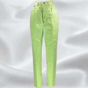 The London Jean by Victoria Secret's Lime Green Classic Fit Jeans in Siz…